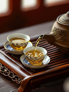 传统工艺制作的春茶摄影配图