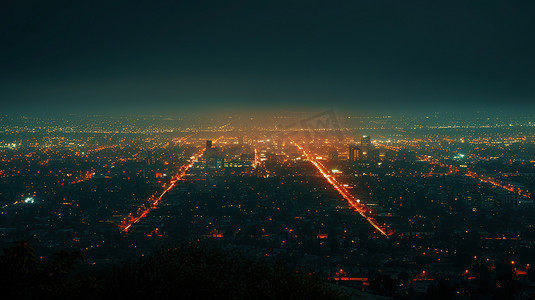 航拍夜晚城市星空的摄影14摄影图