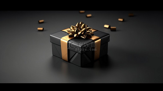 创意礼品背景图片_优质设计礼品盒，带封闭盖创意模板，适用于黑色星期五销售 3D 渲染