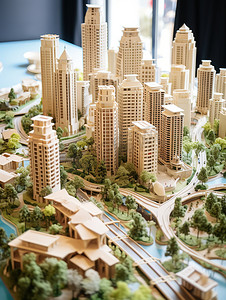 住宅小区图片摄影照片_城市建筑住宅小区模型图片