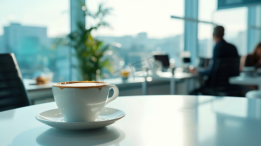 现代时尚办公桌上咖啡的摄影7高清图片