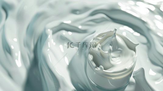 白色简约牛奶泼墨飞溅的背景4