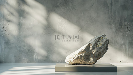 展台上的大理石块背景图