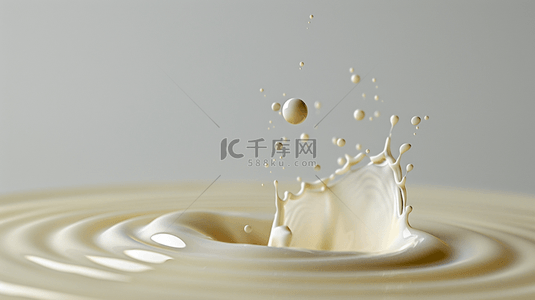 牛奶健康背景图片_白色牛奶飞溅水滴的背景6