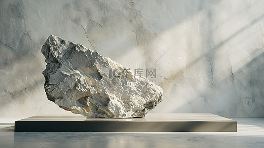 石块背景背景图片_展台上的大理石块背景素材