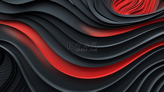 红黑色流线线条质感纹理的背景11