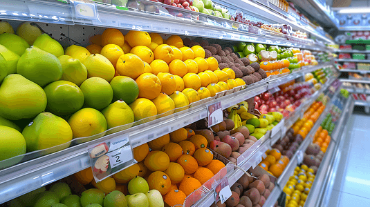 超市货架多种水果3