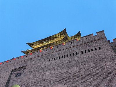 山西大同春节夜景（东南邑、古城墙）