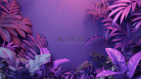 紫色浪漫深色植物叶片纹理的图片3