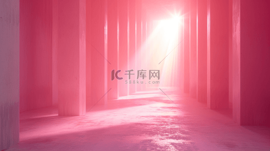 粉色空间感质感室内设计走廊的背景56