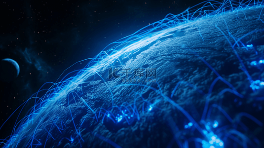 航天科技科技背景图片_蓝色太空表面纹理背景3