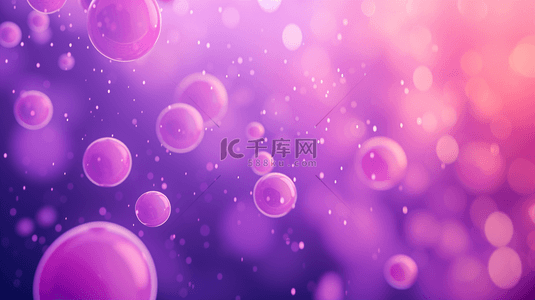 紫色泡泡梦幻背景3
