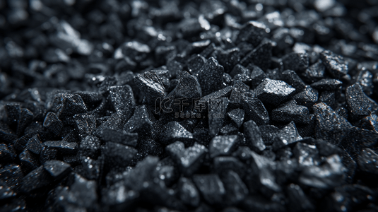黑色颗粒背景图片_黑色晶体石块堆放的背景15