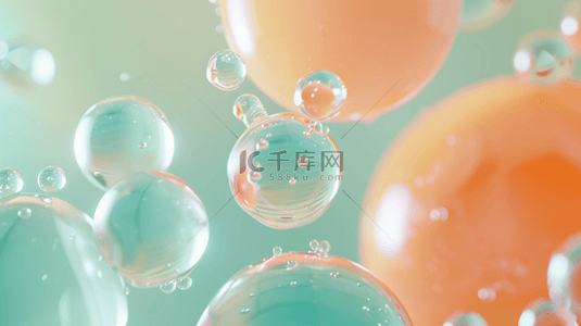 暖色缤纷质感纹理飞溅泡沫的背景8