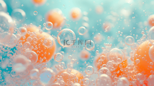 绵密泡沫背景图片_暖色缤纷质感纹理飞溅泡沫的背景14