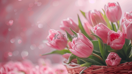女性宣言背景图片_浪漫38女神节玫瑰花花朵花束的背景2