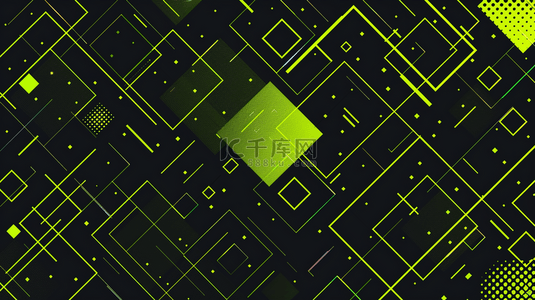 黑绿色几何图形图案方块艺术商务的背景14