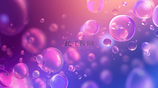紫色泡泡梦幻背景11