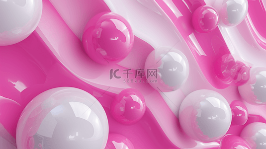 粉色圆形气泡唯美简约的背景9