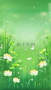 绿色清新春天清明节风景2图片