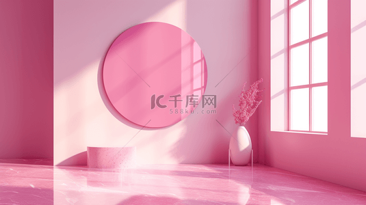 简约粉色时尚室内空间装饰的背景14