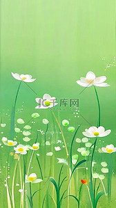 绿色清新春天清明节风景4背景图片