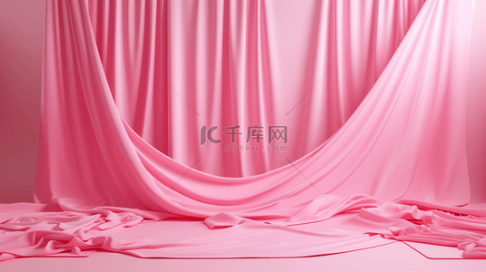 粉色浪漫女神节舞台场景的背景2