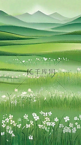 山清明背景图片_绿色清新春天清明节风景图片