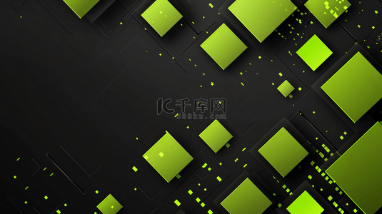 黑绿色几何图形图案方块艺术商务的背景12