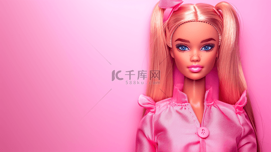 粉色芭比娃娃造型的女神背景2