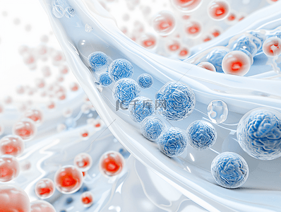 生物科技背景图片_细胞氨基酸生物科技3