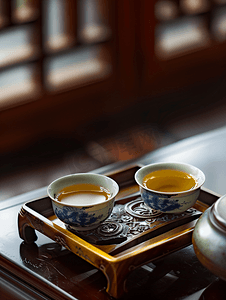 凉青茶叶摄影照片_茶具特写饮茶时光8