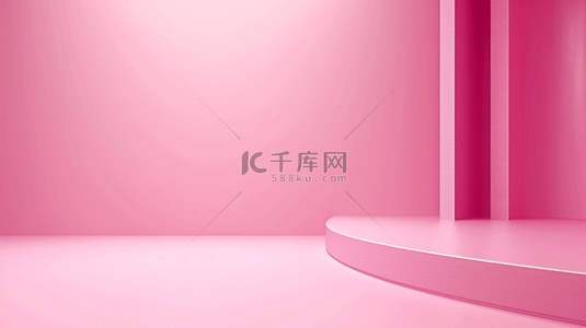 粉色室内设计背景图片_粉色空间感质感室内设计走廊的背景12