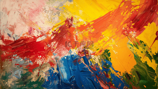 彩色手绘炫彩艺术展示抽象的背景7