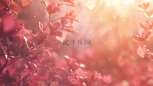 春季女神节花朵户外阳光光芒的背景7