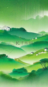 绿色清新春天清明节风景背景图片