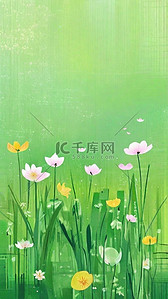 绿色清新春天清明节风景图片