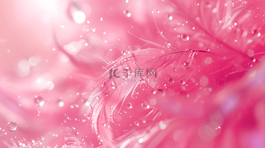 唯美梦幻背景图片_粉色温馨质感线条树叶状叶片的背景8