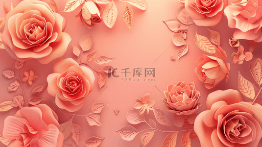 女神捧花背景图片_春季女神节花朵平面设计的背景6