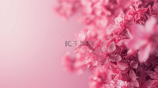 浪漫树枝背景图片_38女神节花朵浪漫装饰的背景7