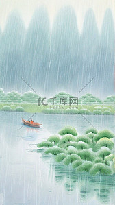 春和景明春天清明节雨中风景13设计