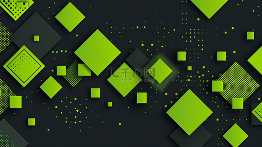 黑绿色几何图形图案方块艺术商务的背景10