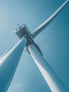 海上风力发电摄影照片_海上风力发电涡轮机设备