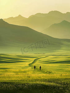 摄影人摄影照片_新疆克拉玛依草原上的摄影人