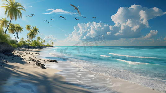 大自然大海沙滩风景的摄影11摄影配图
