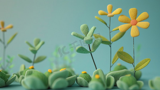 立体场景花朵花盆的摄影9摄影图