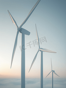 风车风力摄影照片_风力发电机低碳生活新能源