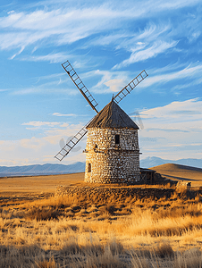 精美的风车摄影照片_新疆达坂城风车