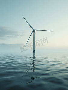 清洁能源的海上风力涡轮机