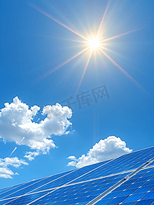 电气新能源摄影照片_户外大功率太阳能